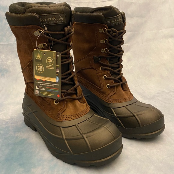 Kamik Other - Kamik Men's NationPlus Waterproof Insulated Boots Brown Size 9